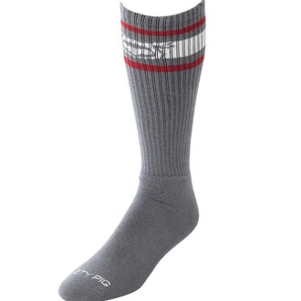 Nasty Pig Nasty Pig Hook'd Up Sport Sock 3.0 - Charcoal Grey/Red/White