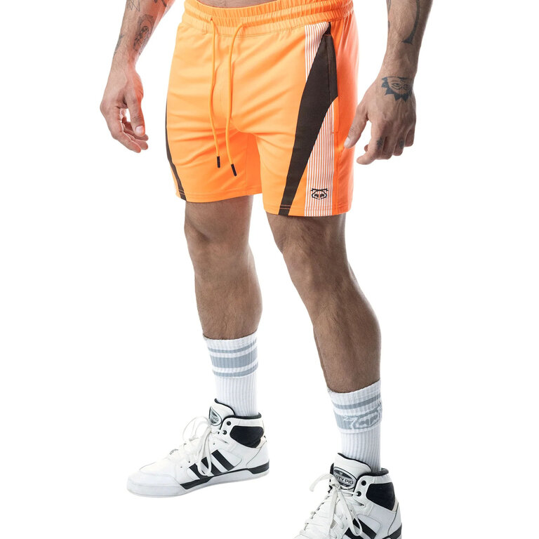 Nasty Pig Nasty Pig Hyper Rugby Short - Vibrant Orange/White/Black