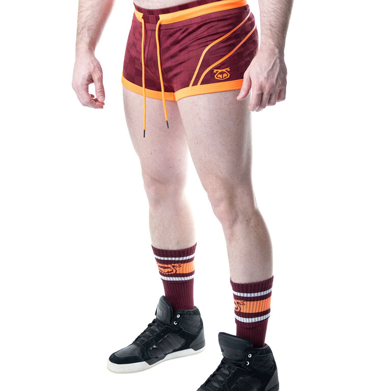 Nasty Pig Nasty Pig Rival Trunk Short - Burgundy/Vibrant Orange
