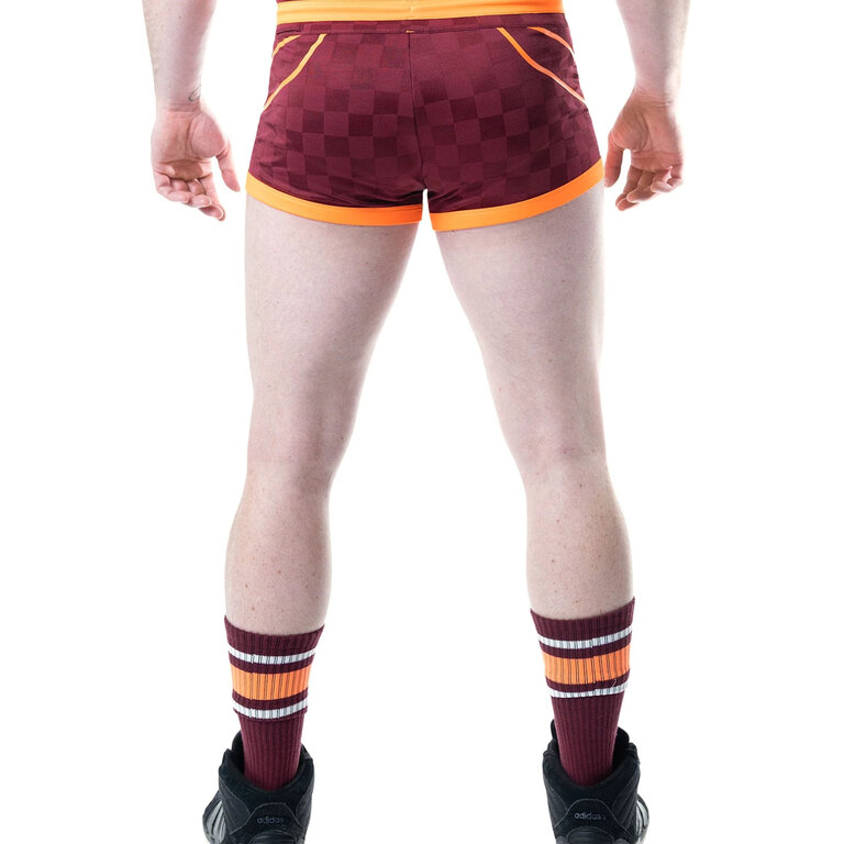 Nasty Pig Nasty Pig Rival Trunk Short - Burgundy/Vibrant Orange