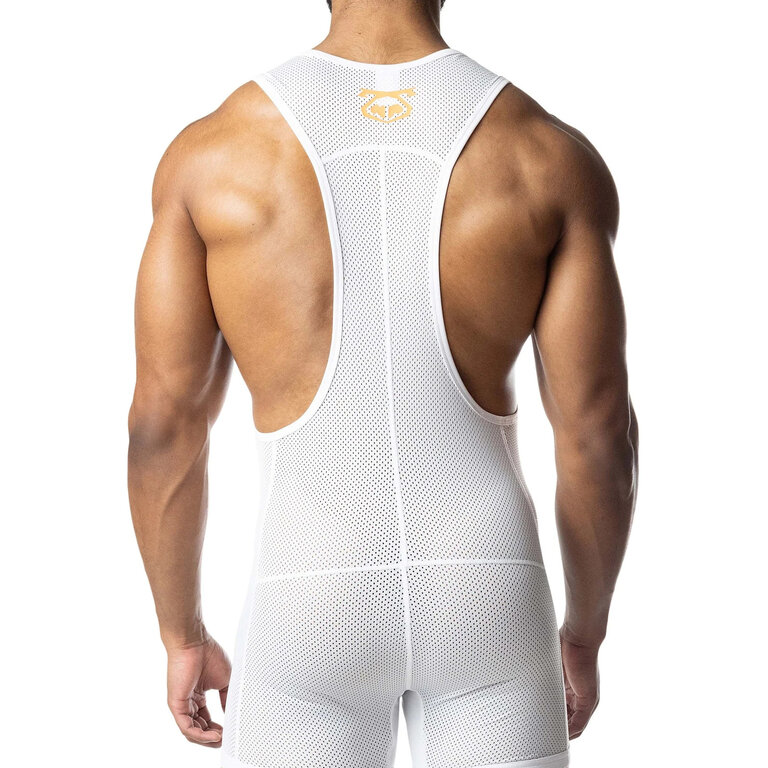 Nasty Pig Nasty Pig Hyper Singlet - White/Vibrant Orange/Black