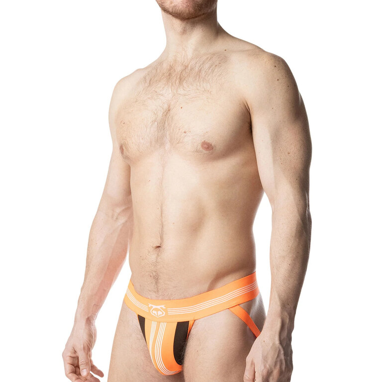 Nasty Pig Nasty Pig Hyper Jock Strap - Vibrant Orange/White/Black