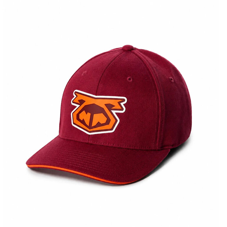 Nasty Pig Nasty Pig Snout Cap 3.0 - Burgundy/Vibrant Orange/White