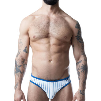 Nasty Pig Nasty Pig Third Base Profile Low Rise Brief - White/Quartz Blue Nasty Pig Nasty Pig Third Base Profile Low Rise Brief - White/Quartz Blue