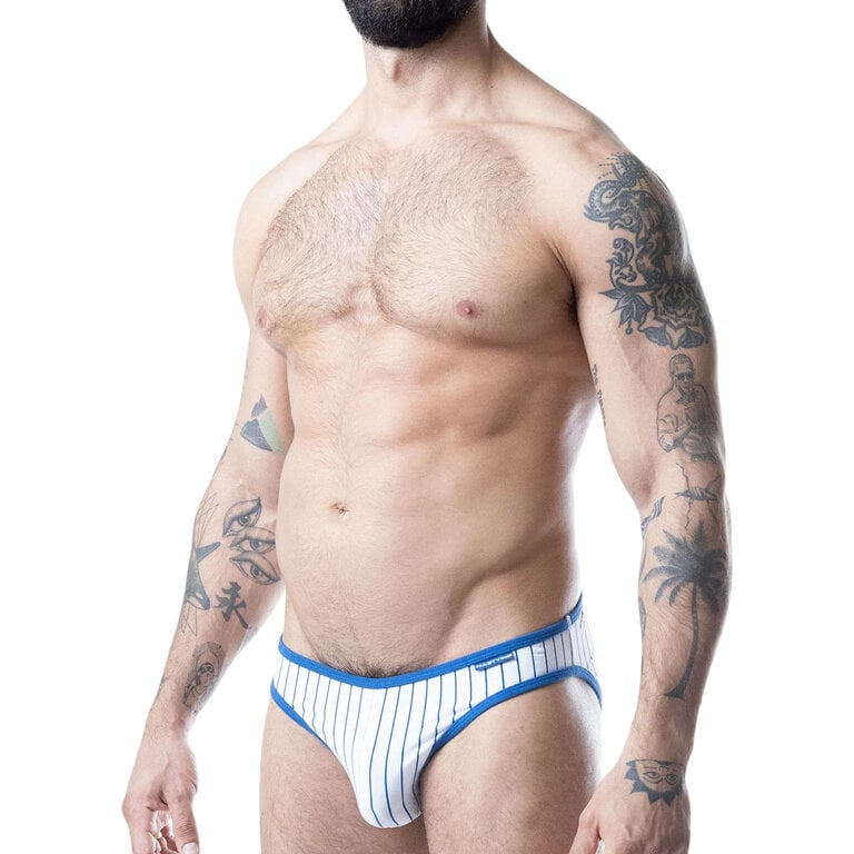 Nasty Pig Nasty Pig Third Base Profile Low Rise Brief - White/Quartz Blue