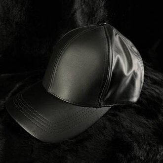 Kookie Kookie - Black Leather Baseball Cap