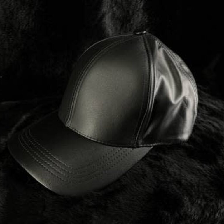 Kookie Kookie - Black Leather Baseball Cap