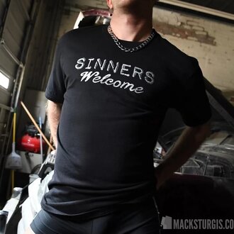 Burly Shirts Burly Shirts Sinners Welcome Black
