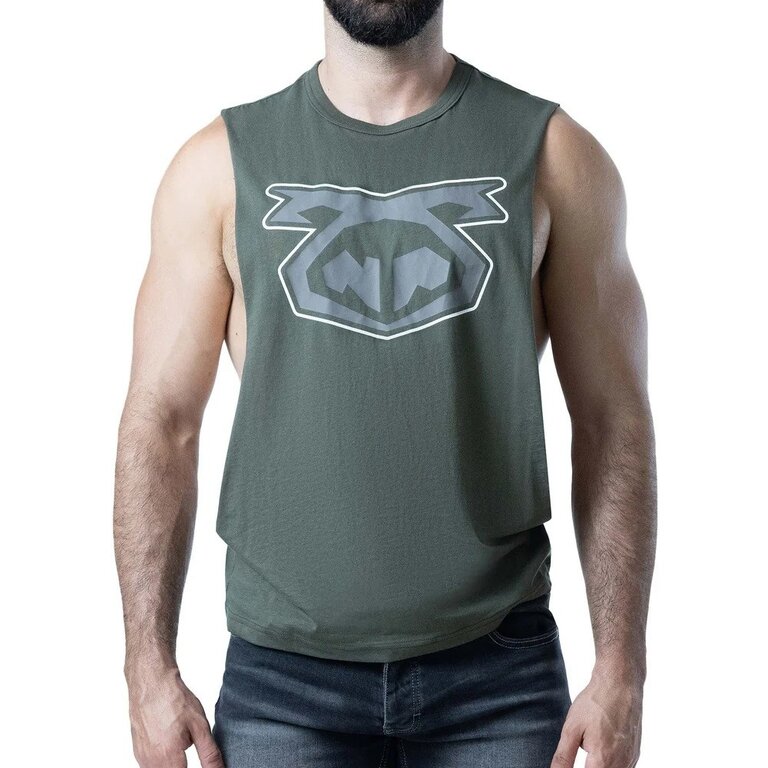 Nasty Pig Nasty Pig Brandmark Shredder Tank Top 3.0 - Army Green/Shark Grey/White