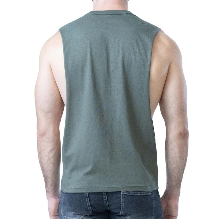 Nasty Pig Nasty Pig Brandmark Shredder Tank Top 3.0 - Army Green/Shark Grey/White