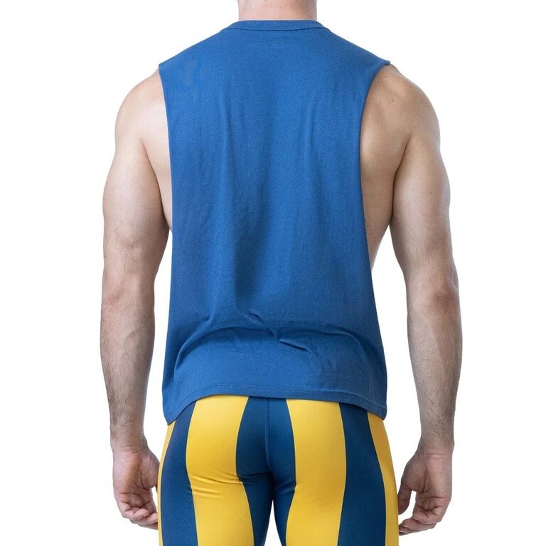 Nasty Pig Nasty Pig Brandmark Shredder Tank Top 3.0 - Cadet Blue/Goldenrod/White