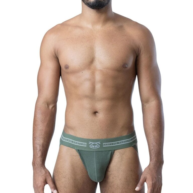 Nasty Pig Nasty Pig Core Jock Strap 3.0 - Army Green/Shark Grey/White