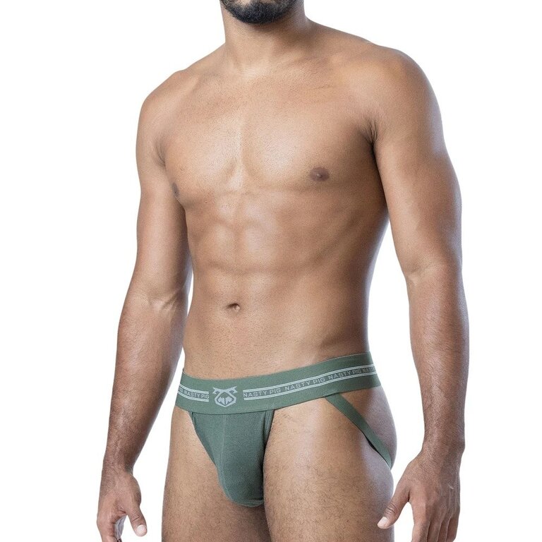 Nasty Pig Nasty Pig Core Jock Strap 3.0 - Army Green/Shark Grey/White