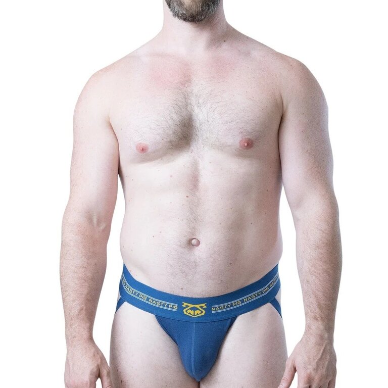 Nasty Pig Nasty Pig Core Jock Strap 3.0 - Cadet Blue/Goldenrod/White