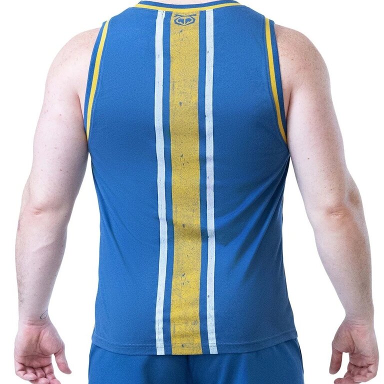 Nasty Pig Nasty Pig Deadlift Tank Top - Cadet Blue/Goldenrod/White