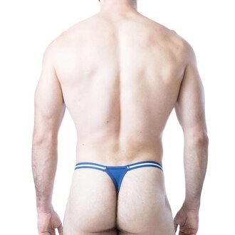 Nasty Pig Nasty Pig Deadlift Thong - Cadet Blue/White