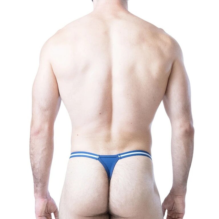 Nasty Pig Nasty Pig Deadlift Thong - Cadet Blue/White