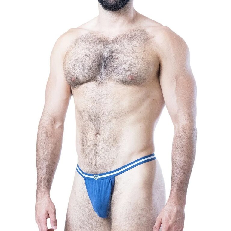 Nasty Pig Nasty Pig Deadlift Thong - Cadet Blue/White