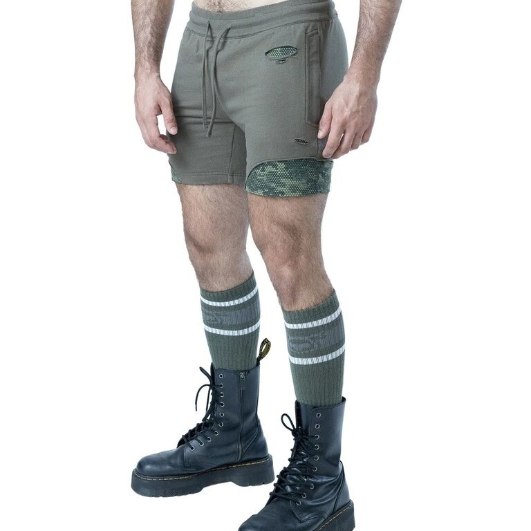 Nasty Pig Nasty Pig Shred Rugby Short - Army Green