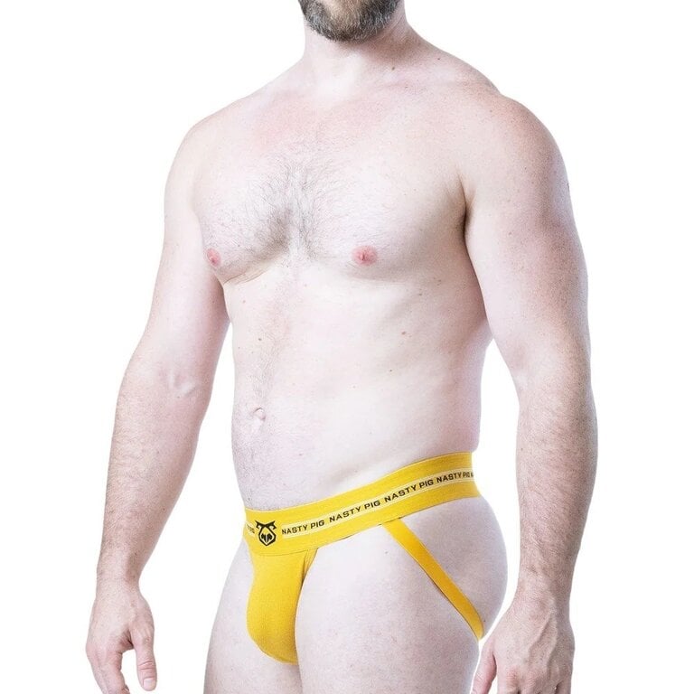 Nasty Pig Nasty Pig Core Jock Strap 3.0 - Cadmium Yellow/Black/White