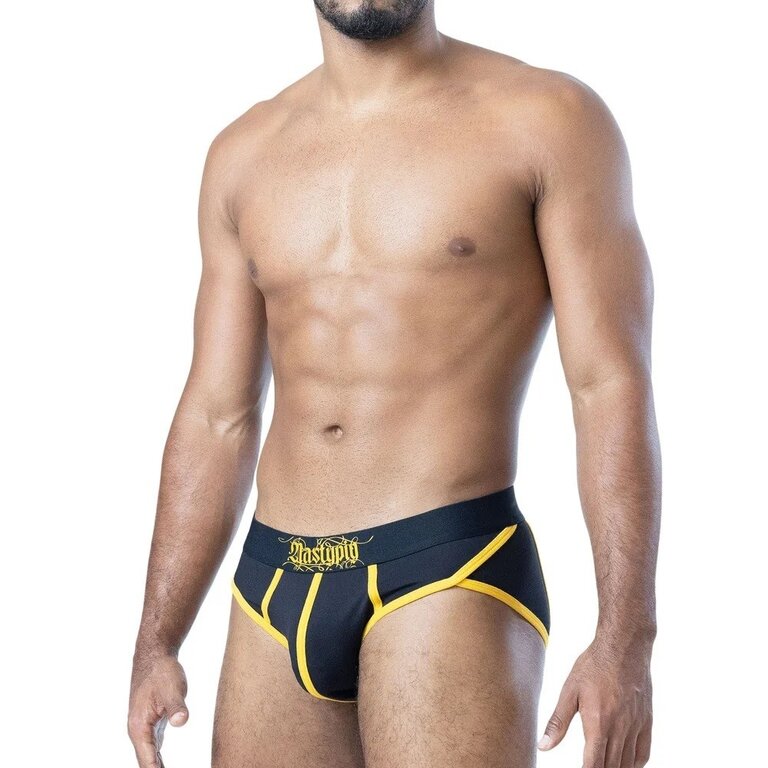 Nasty Pig Nasty Pig Ink Brief- Black/Cadmium Yellow