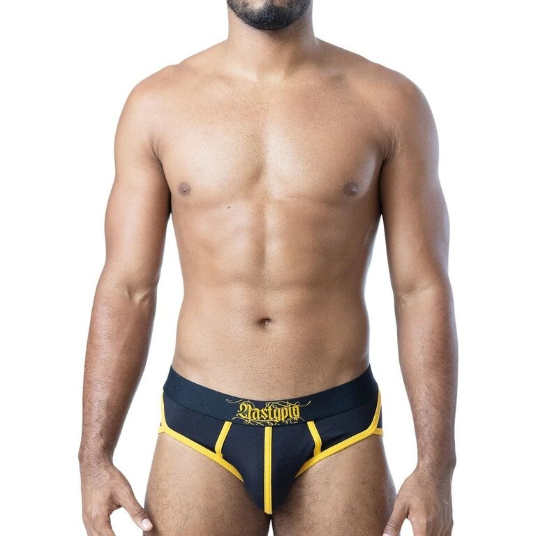 Nasty Pig Nasty Pig Ink Brief- Black/Cadmium Yellow
