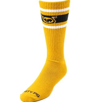 Nasty Pig Nasty Pig Hook'd Up Sport Sock 3.0 - Cadmium Yellow/Black/White