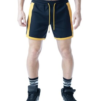 Nasty Pig Nasty Pig Ink Rugby Short - Black/Cadmium Yellow