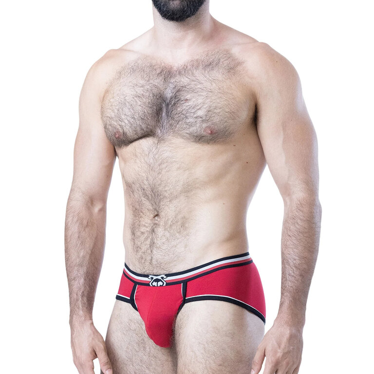 Nasty Pig Nasty Pig Face Off U-Front Brief - System Red/Black/White