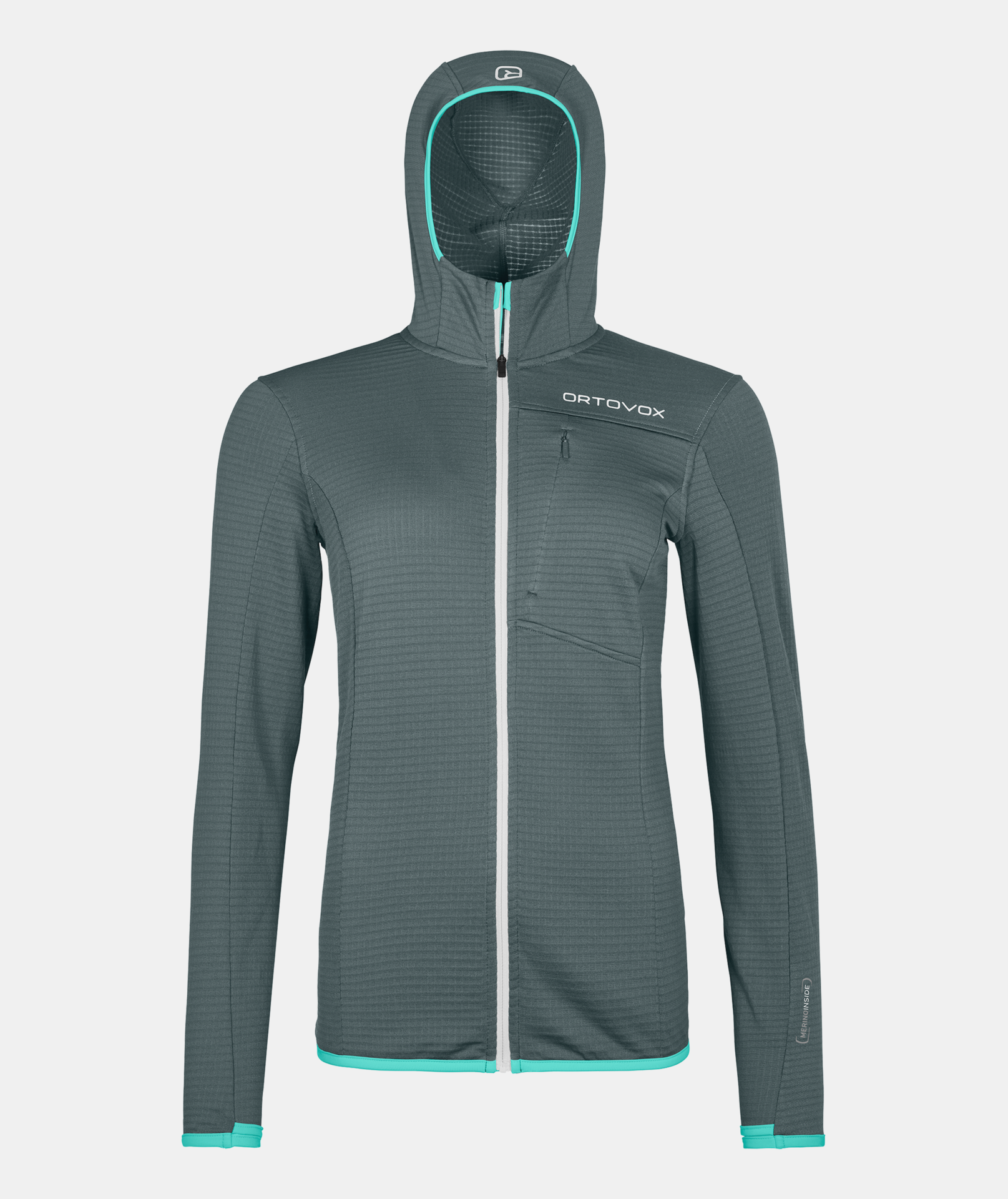 Ortovox Women's Fleece Light Grid Hooded Jacket MountainOps