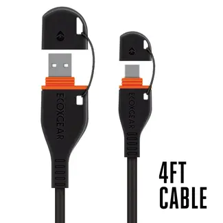 Ecoxgear Ecoxgear 4ft Waterproof USB Cable - Micro USB