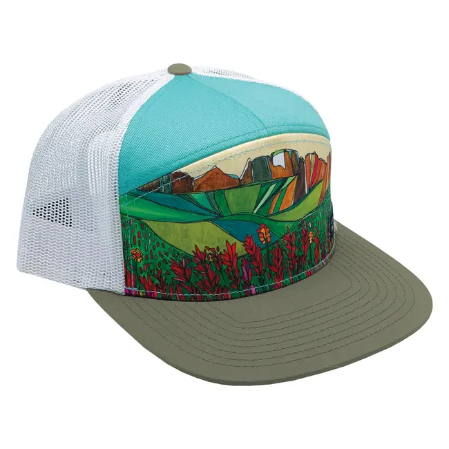 Katherine Holmes 7 Panel Trucker Hat