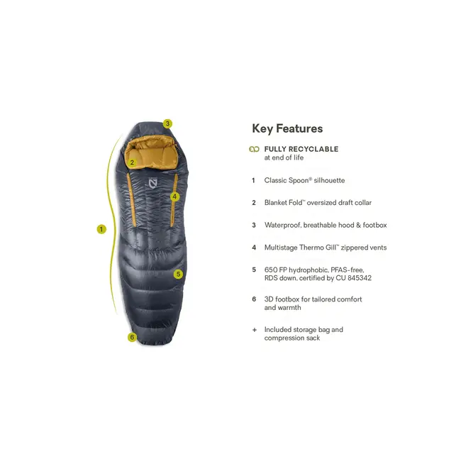 Nemo Disco 15 Regular M's Sleeping Bag 2026