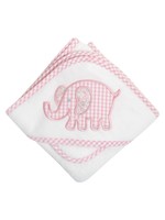 3 Marthas Pink Elephant Hooded Towel Set