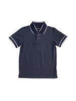 Navy Heathered Polo Shirt