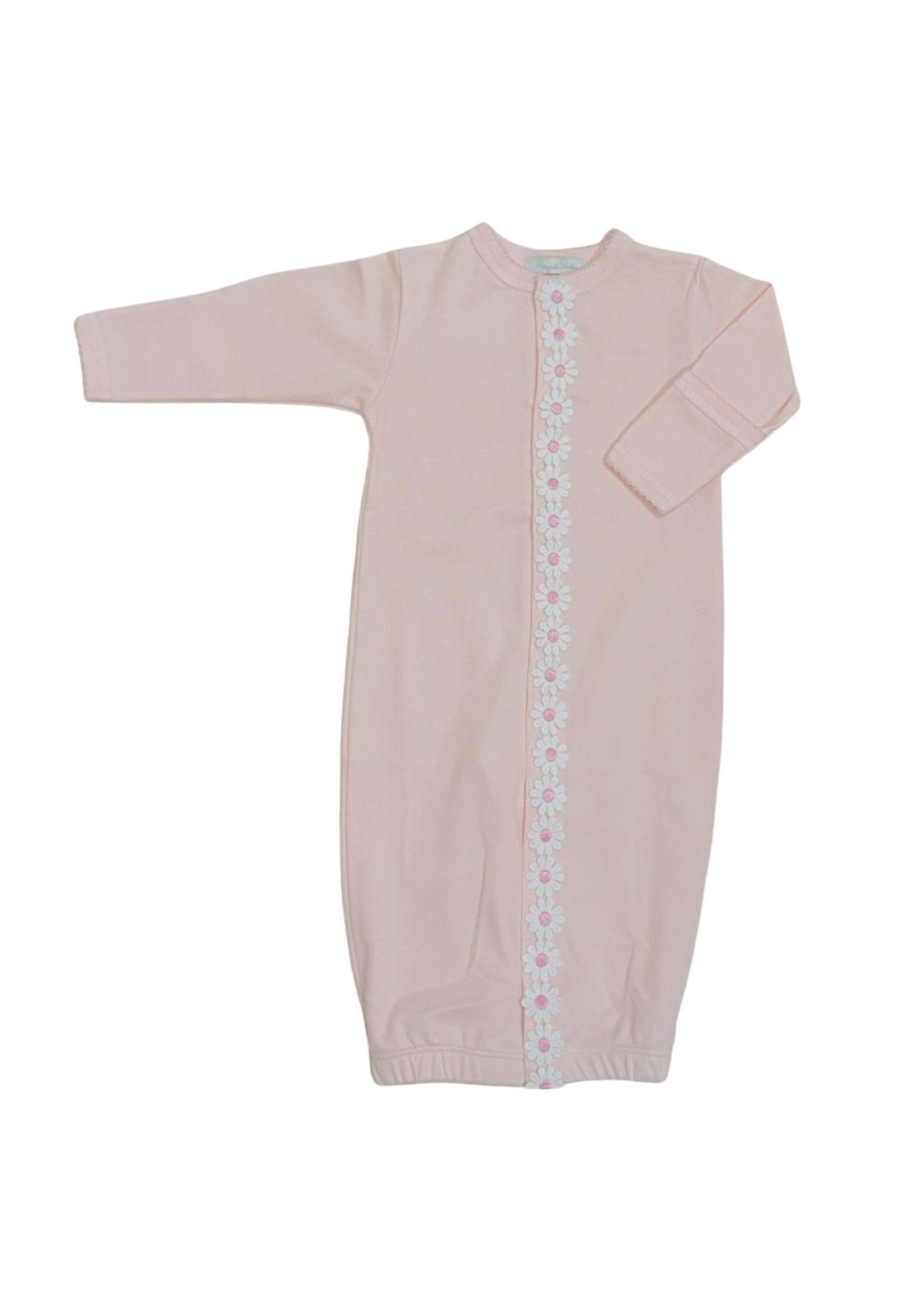 Royal Baby Royal Baby Pink with Daisy Trim Converter Gown