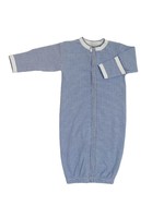 Royal Baby Royal Baby Navy Stripe/Navy Check Converter Gown