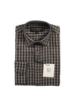 Boys Charcoal Gingham Dress Shirt