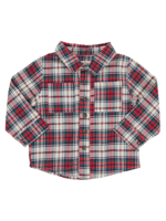 Pink Chicken Holly Tartan Boys Jack Shirt