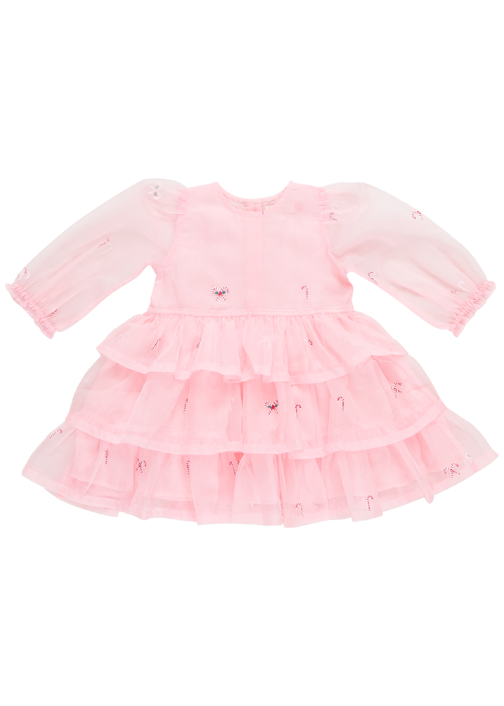 BEBE EMBROIDERED ORGANZA DRESS - Lollypop Lane Kidswear
