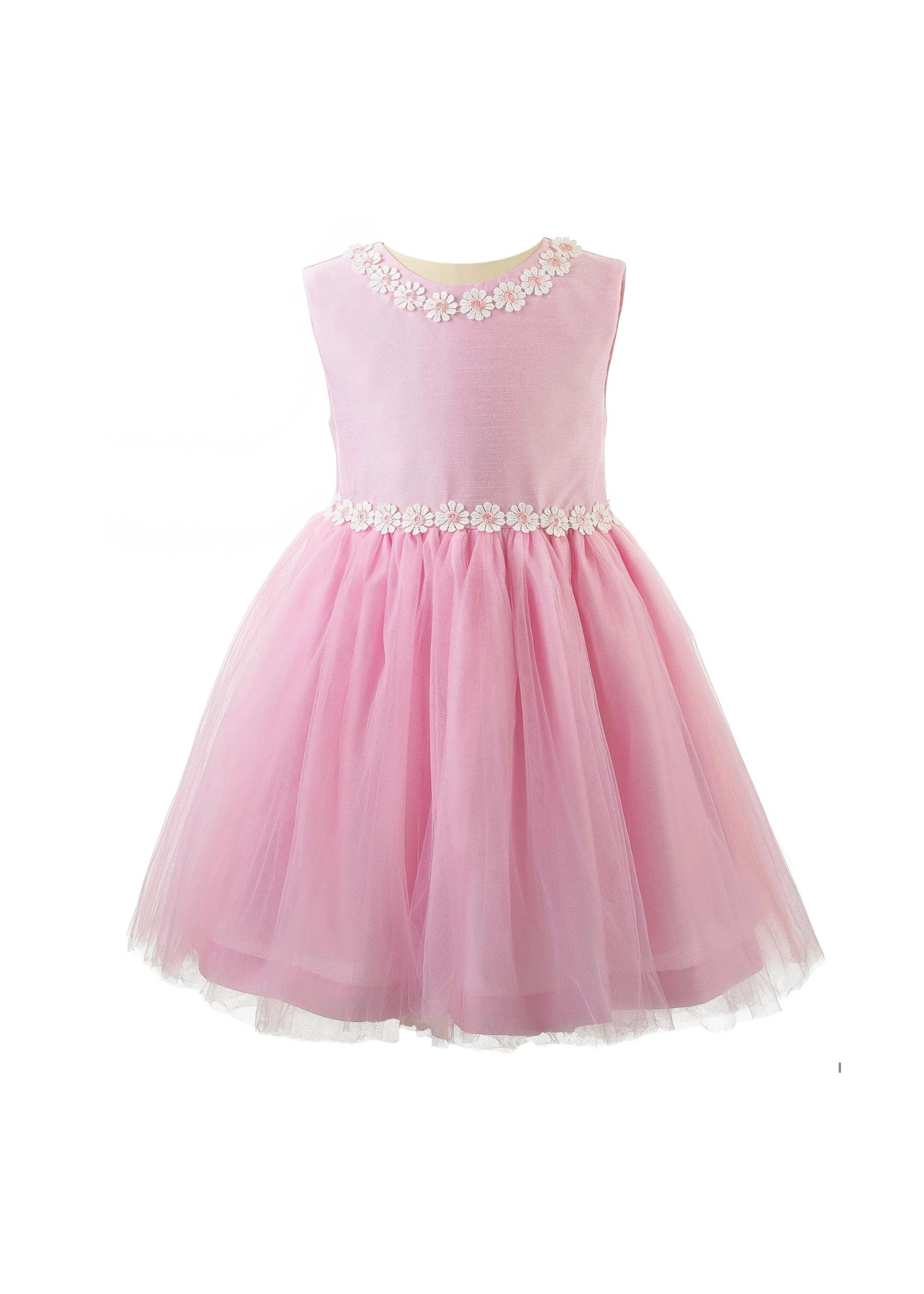 Rachel Riley Rachel Riley Daisy Tulle Pink Dress