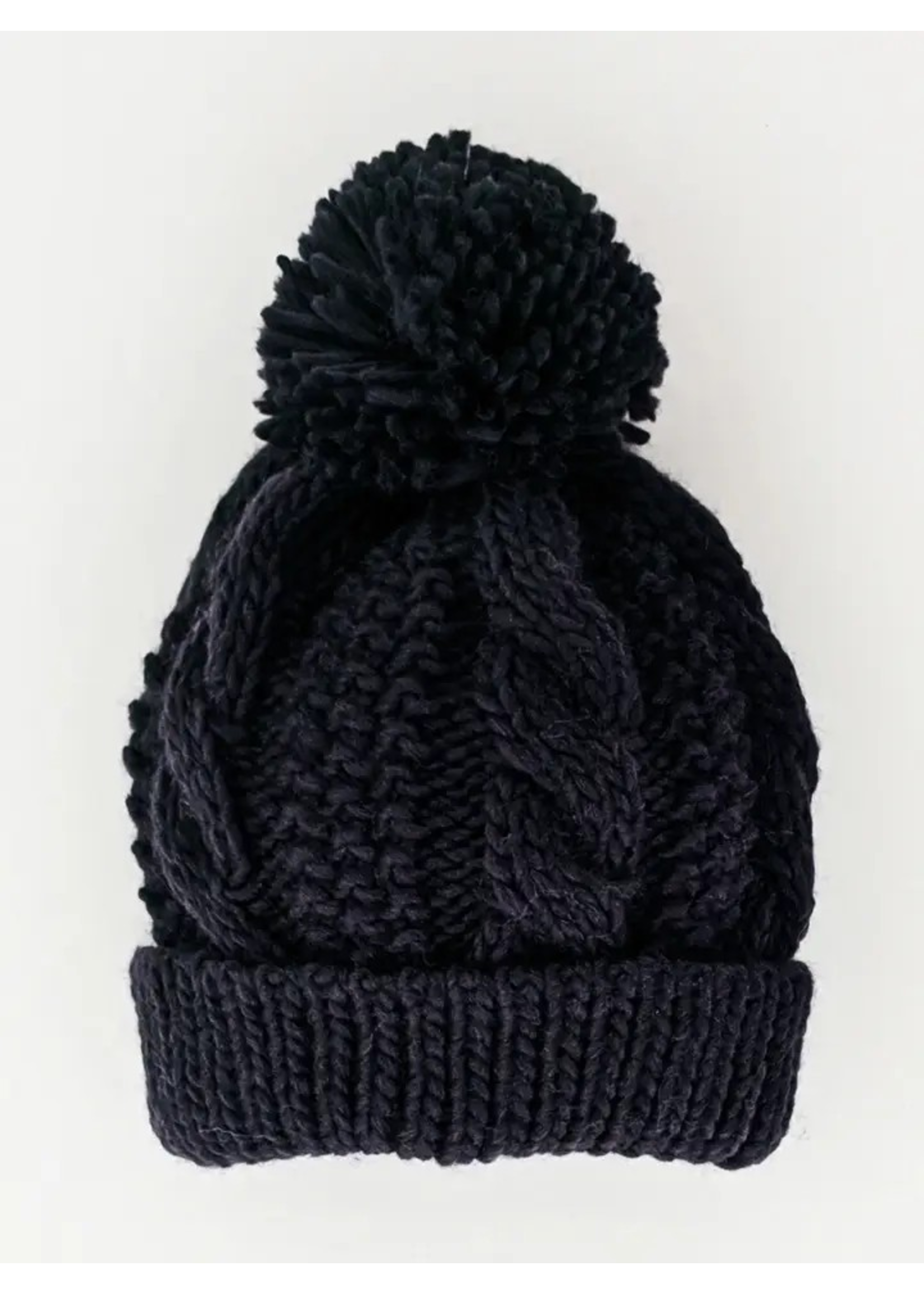 Huggalugs Indigo Cable Knit Beanie