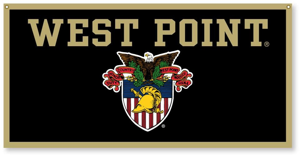 West Point Banner with Crest,  18 x 36