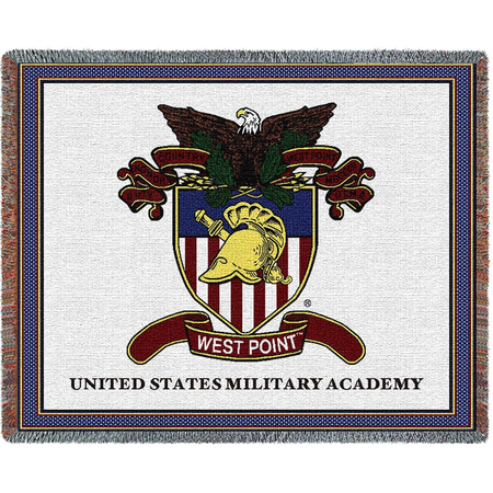 West Point Crest Throw, 48 x 68 inches