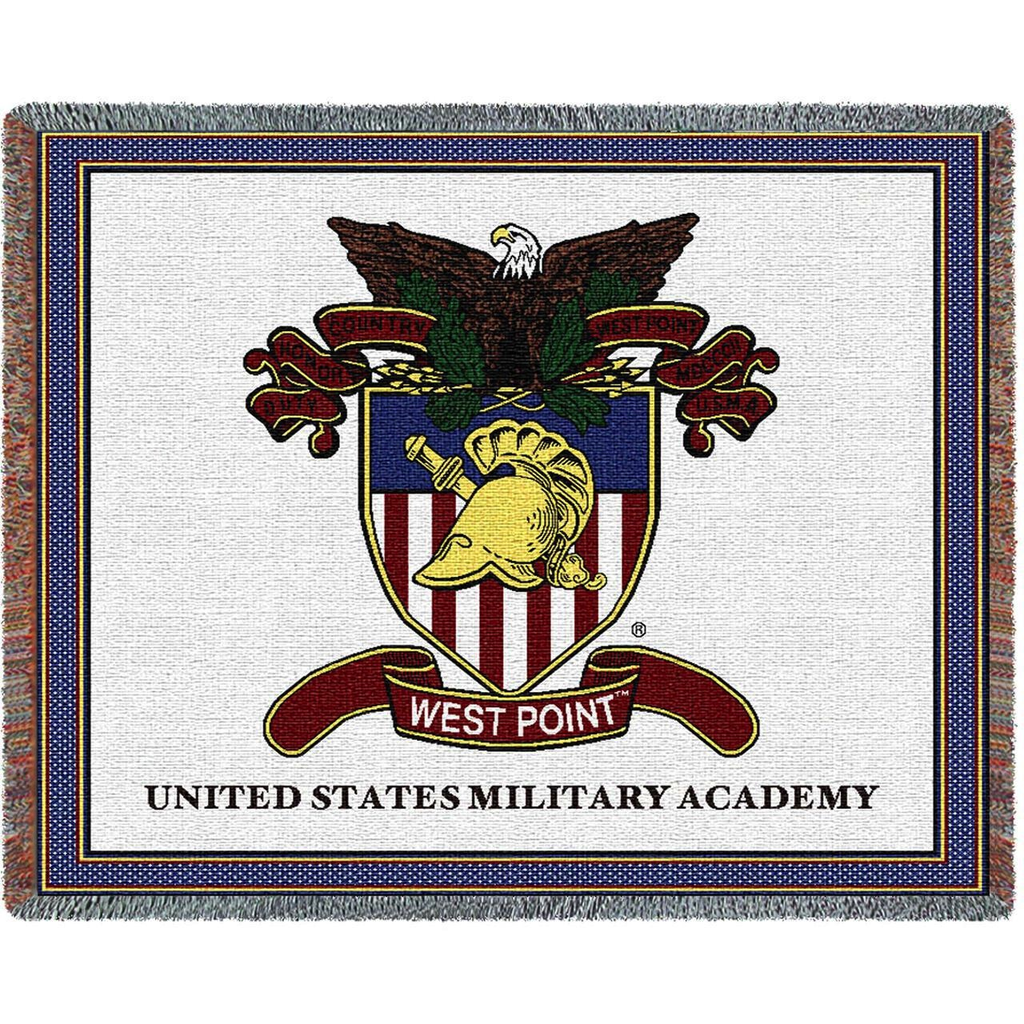 West Point Crest Throw, 48 x 68 inches