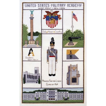 West Point Sampler Cross Stitch Kit