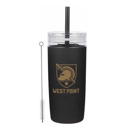 West Point Acrylic Tumbler with Silicone Sleeve and Straw