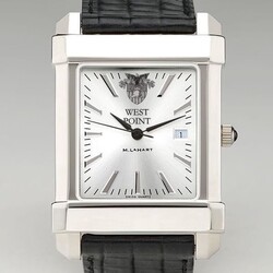 West Point Men’s Collegiate Watch with Leather Strap (Special Order)