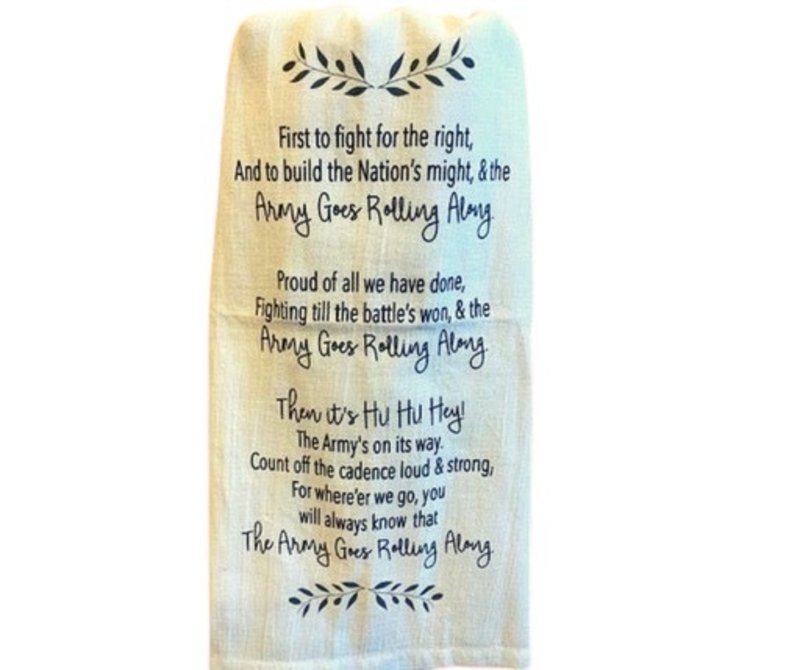 “Army Song” Tea Towel