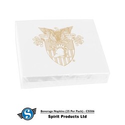 West Point Crest Beverage Napkins